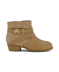 Kenneth Cole New York Little and Big Girls Ellen Zoey Western Ankle Boots