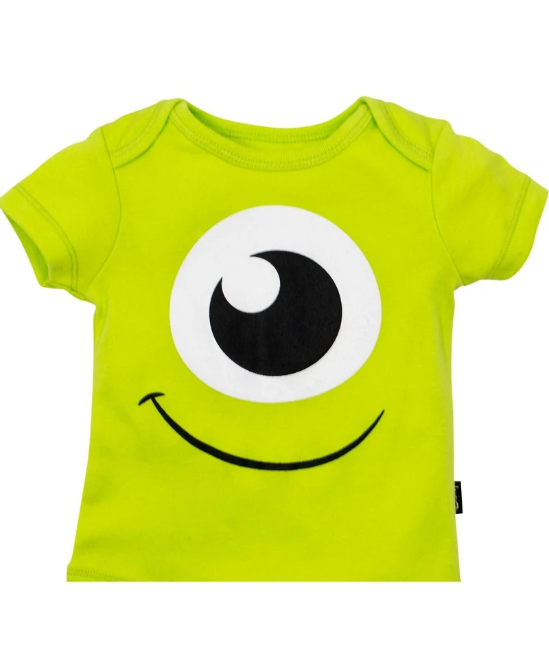 Monsters Inc. Baby Boys Pixar Toy Story Winnie the Pooh Bodysuit and Hat Set