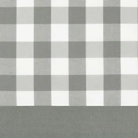 Kate Aurora Modern Farmhouse Buffalo Plaid Checkered Rod Pocket Window Valance Curtain