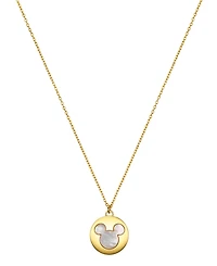 Disney Mother of Pearl Mickey Mouse Pendant Necklace