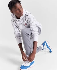 Jordan Big Boys 23 Fadeaway Fleece Hoodie Mj Brooklyn Fleece Essentials Sweatpants