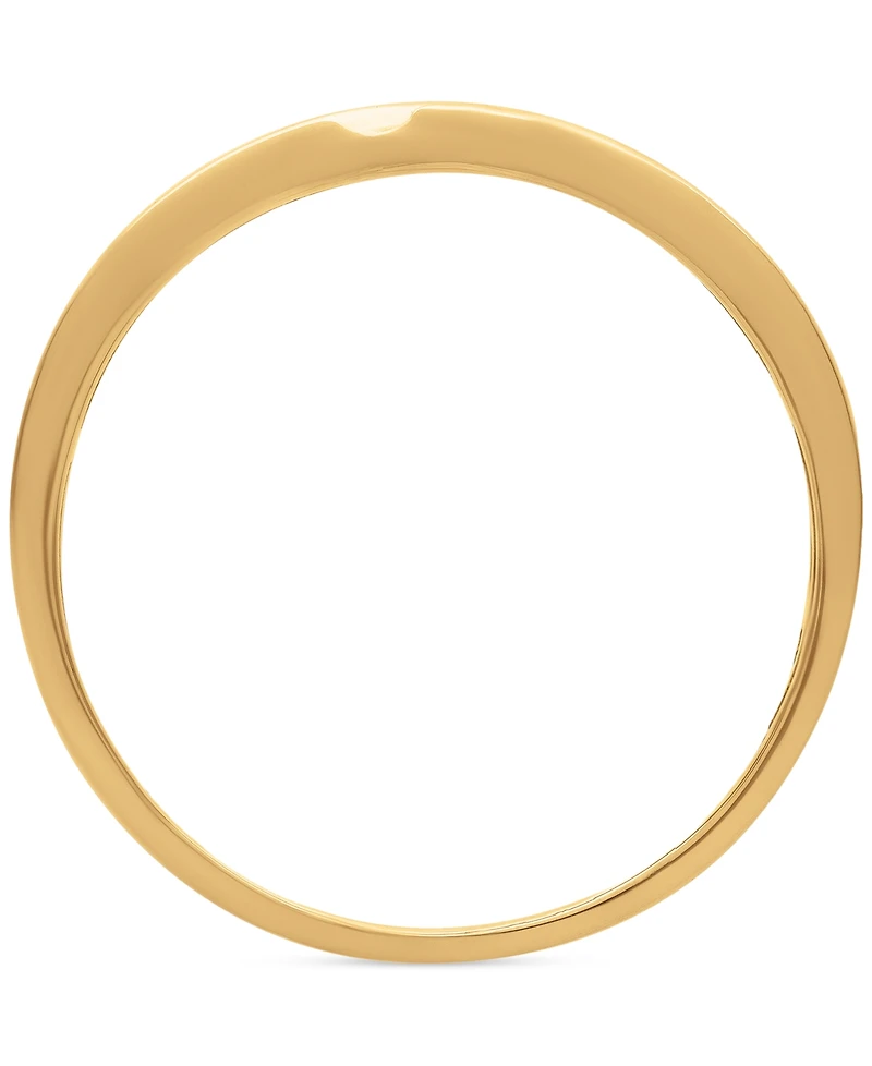 Men's Diamond Three Station Wedding Band (1/10 ct. t.w.) 14k Gold