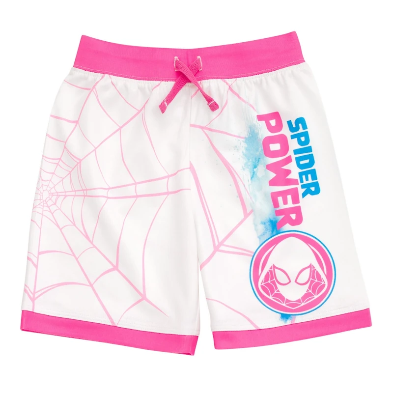 Spider-Man Toddler Girls Marvel Spider-Gwen Ghost Spider Tank Top and Bike Shorts to