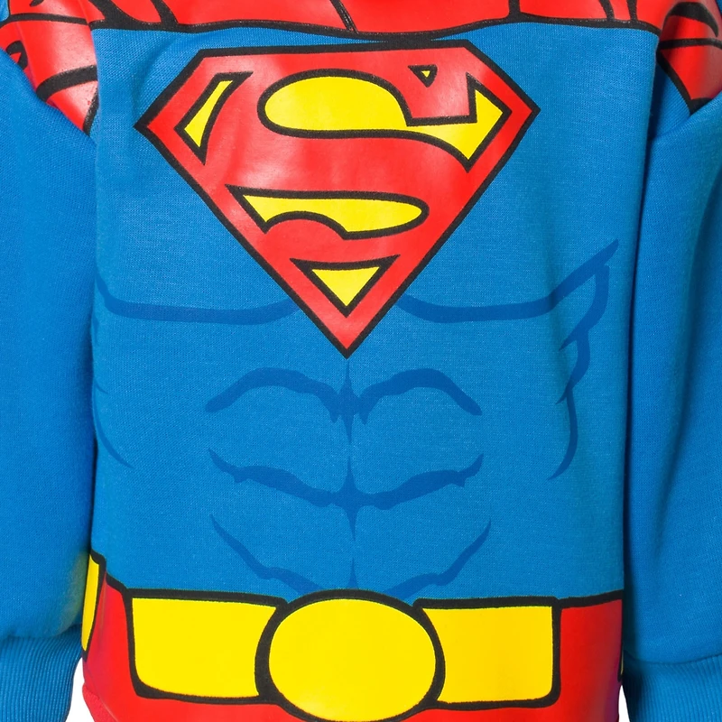 Justice League Boys Dc Comics Superman Batman Fleece Pullover Hoodie and Pants Outfit Set to