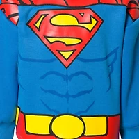 Justice League Boys Dc Comics Superman Batman Fleece Pullover Hoodie and Pants Outfit Set to