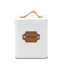 MegaChef Kitchen Food Storage and Organization 5 Piece Canister Set in White