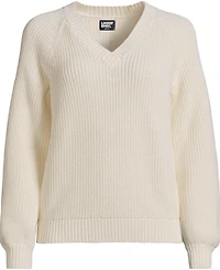 Lands' End Women's Drifter Balloon Sleeve Sweater