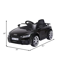 Gymax 12V Audi Tt Rs Electric Kids Ride On Car Licensed Remote Control MP3 Black