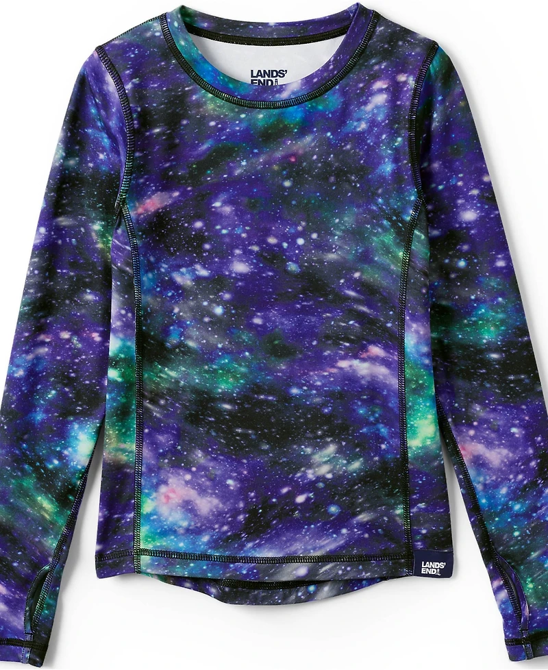 Lands' End Boys Thermal Base Layer Long Underwear Thermaskin Crew Neck Shirt