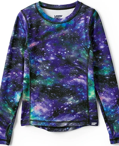 Lands' End Boys Thermal Base Layer Long Underwear Thermaskin Crew Neck Shirt