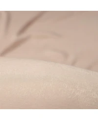 Chanasya Premium Beige Silky Velvet Textured Sheer Curtains