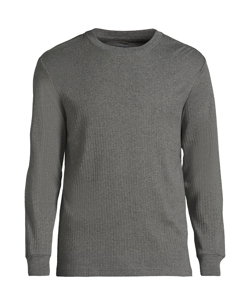 Lands' End Men's Knit Rib Crewneck Pajama Shirt