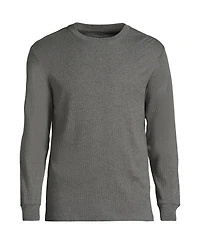 Lands' End Men's Knit Rib Crewneck Pajama Shirt