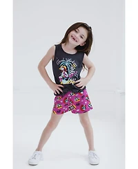 Nightmare Before Christmas Little Girls Tank Top and French Terry Shorts to