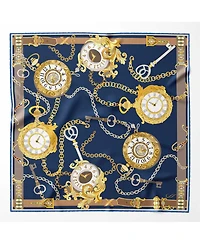 Elizabetta Men's Like Clockwork - Silk Pocket Square for Men