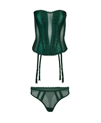 Adore Me Plus Serene Corset & Thong Set