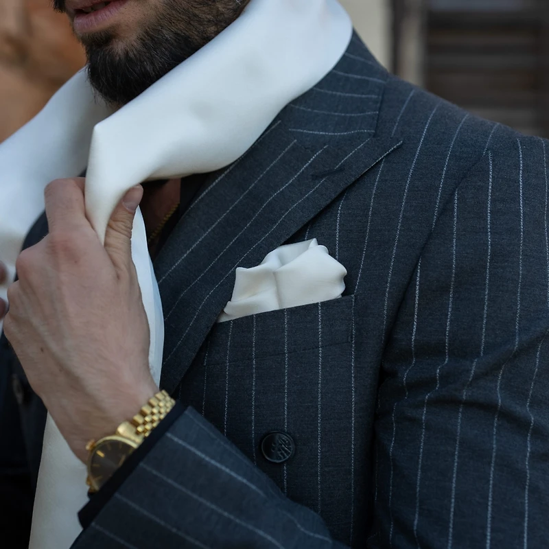 Elizabetta Men's Montecristo - Silk Pocket Square for Men