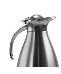 MegaChef 2 Quart Deluxe Stainless Steel Thermal Beverage Carafe for Coffee and Tea