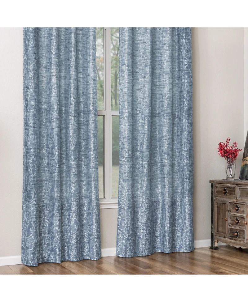 Chanasya Premium 2-Panel Floral Jacquard Textured Beige Curtains with Grommets for Windows Living Room Bedroom Office