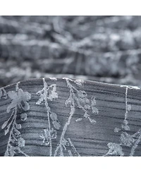 Chanasya Premium 2-Panel Floral Jacquard Textured Beige Curtains with Grommets for Windows Living Room Bedroom Office