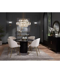 360 Lighting Caledan Modern Accent Table Lamp 10 1/2" High Clear Crystal Rods for Bedroom Bedside Nightstand Office Kids Family House Home