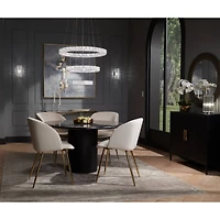 360 Lighting Caledan Modern Accent Table Lamp 10 1/2" High Clear Crystal Rods for Bedroom Bedside Nightstand Office Kids Family House Home