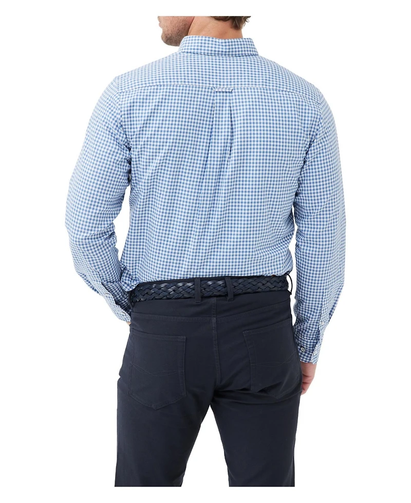 Rodd Gunn Men's Check Oxford Long Sleeve Slim Fit Shirt