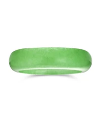 Bling Jewelry Good Luck Energy Smooth Stackable Natural Dyed Jade Band Ring