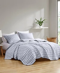 Madison Park Harlow Reversible Matelasse 3-Pc. Coverlet Set, Full/Queen