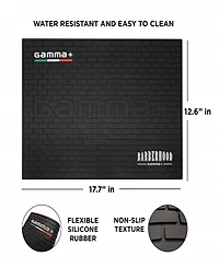 StyleCraft Professional Heat Resistant Barber Mat and Station Organizer