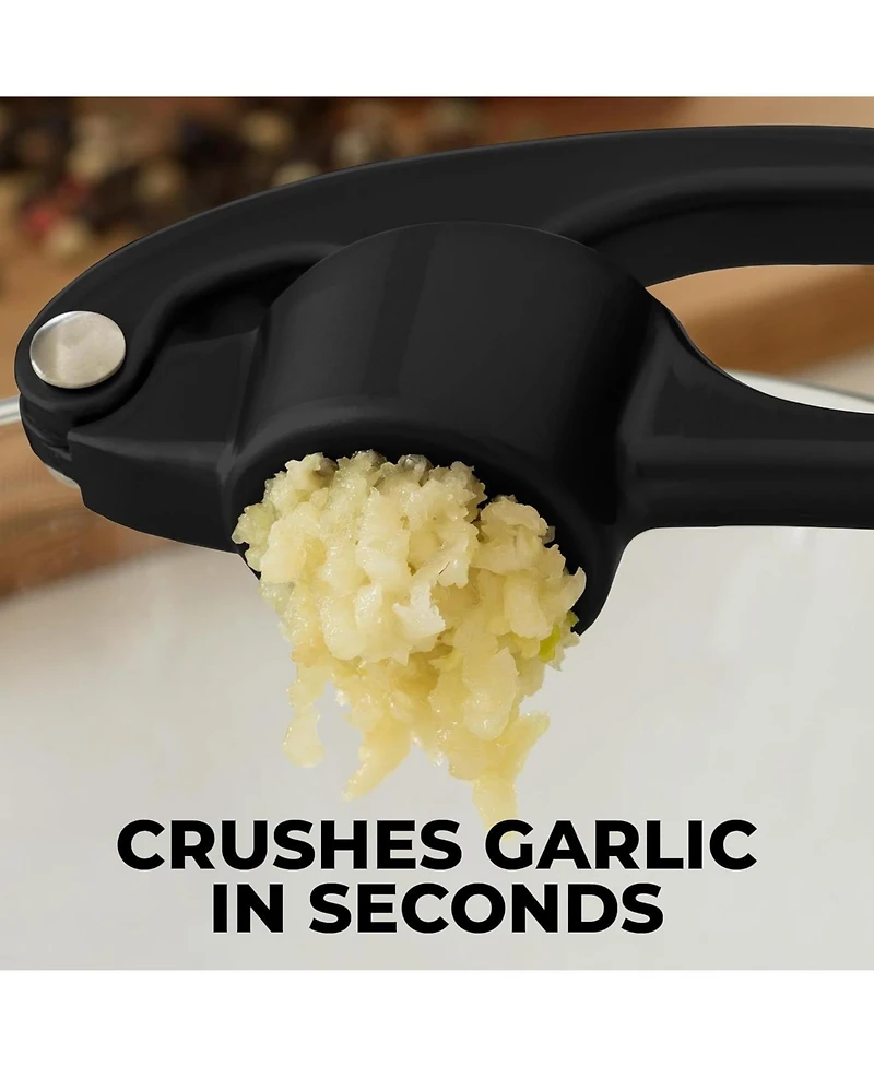 Premium Garlic Press - Durable Masher with Soft, Easy to Squeeze Handle