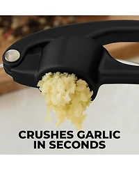 Premium Garlic Press - Durable Masher with Soft, Easy to Squeeze Handle