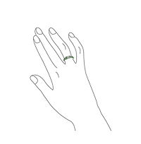 Bling Jewelry Pave Cz Accent Criss Cross Cubic Zirconia X Kiss Dyed Green Jade Band Ring .925 Sterling Silver