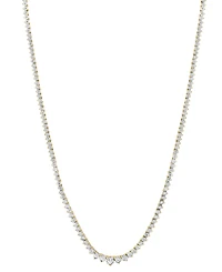 Effy Lab Grown Diamond Graduated 15" Tennis Necklace (1-7/8 ct. t.w.) in 14k Two-Tone Gold