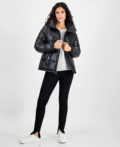 Michael Michael Kors Women's Hooded Puffer Coat, Created for Macy's
