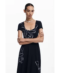 Desigual Women's Butterfly midi dress