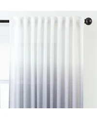 Chanasya Premium 2-Panel Gradient Ombre Faux Belgian Flax Semi Sheer Curtains - for Windows Living Room Bedroom