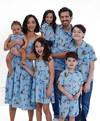 Starwars Toddler Boys Star Wars Chewbacca Darth Vader R2-D2 Stormtrooper Tie Fighter X-Wing Matching Family Hawaiian Button Down Shirt Adult