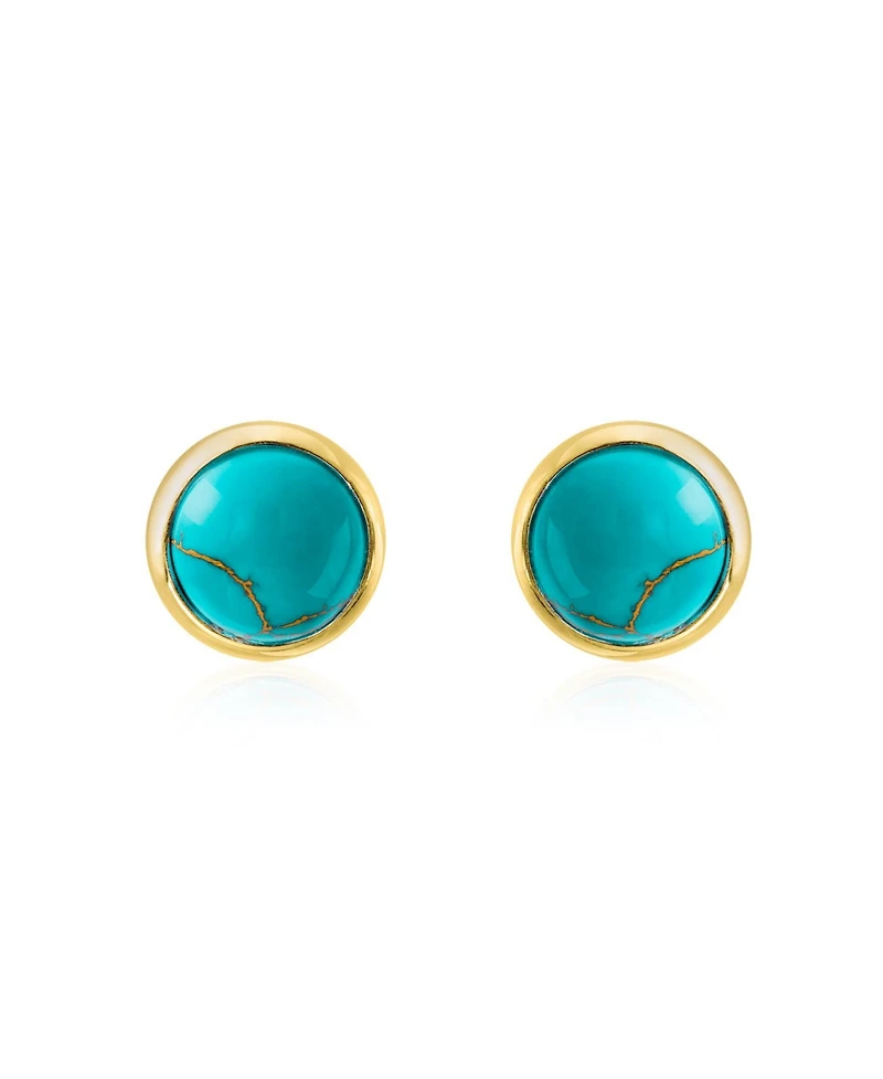 Bling Jewelry Geometric Honeycomb Hexagon Cz Stud Earrings , 14K Gold Sterling Silver