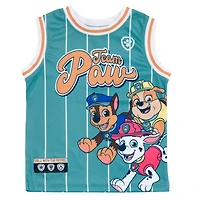 Paw Patrol Boys Mesh Jersey Tank Top and Basketball Shorts Athletic Outfit Set