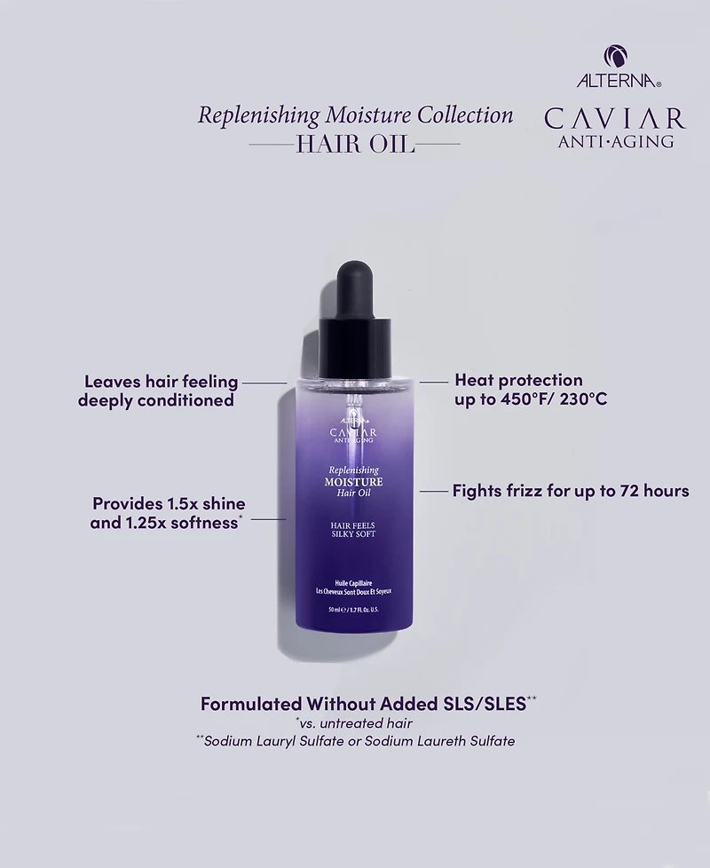Alterna Caviar Replenishing Moisture Hair Oil, 1.7 oz.