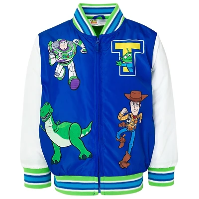 Toy Story Little Boys Cars Zip Up Varsity Bomber Jacket