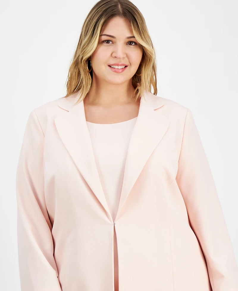 Le Suit Plus Elongated Blazer Dress