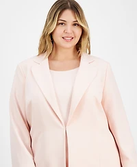 Le Suit Plus Elongated Blazer Dress