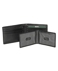 Roots Men's Men Leather Slimfold Wallet with Removable Passcase