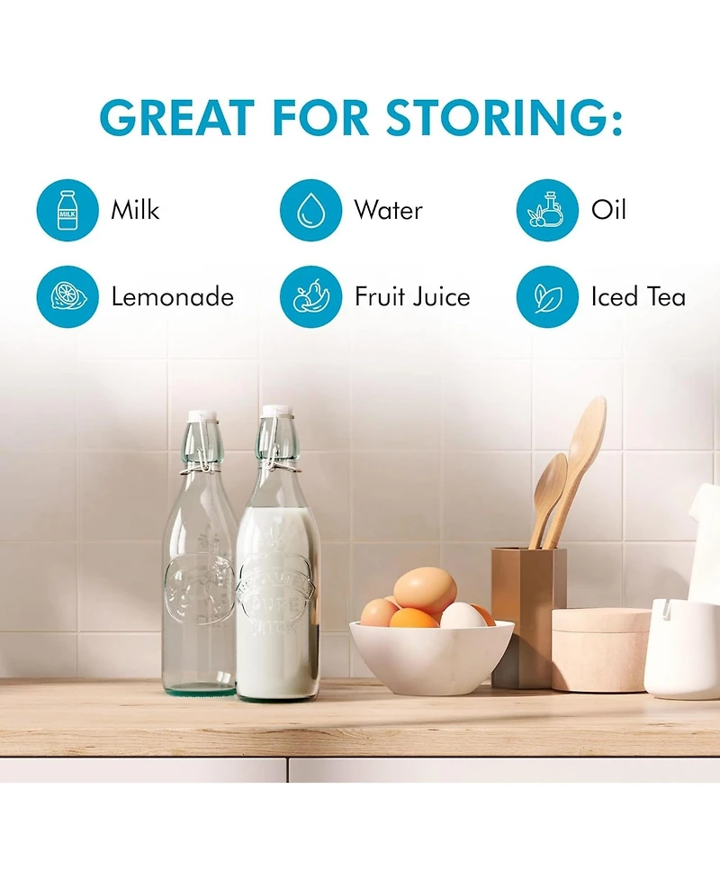 Amici Home Milk Glass Bottle