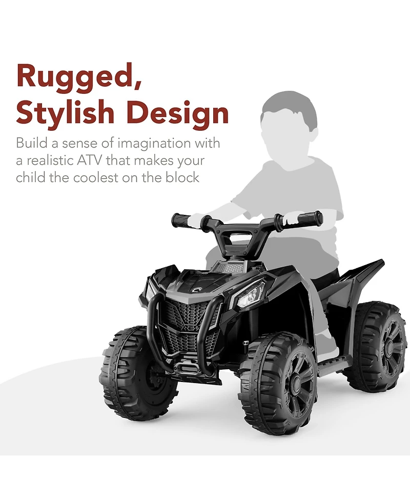 Best Choice Products 6V Kids Ride-On 4-Wheeler Quad Atv Car w/ 1.8mph Max Speed, Treaded Tires