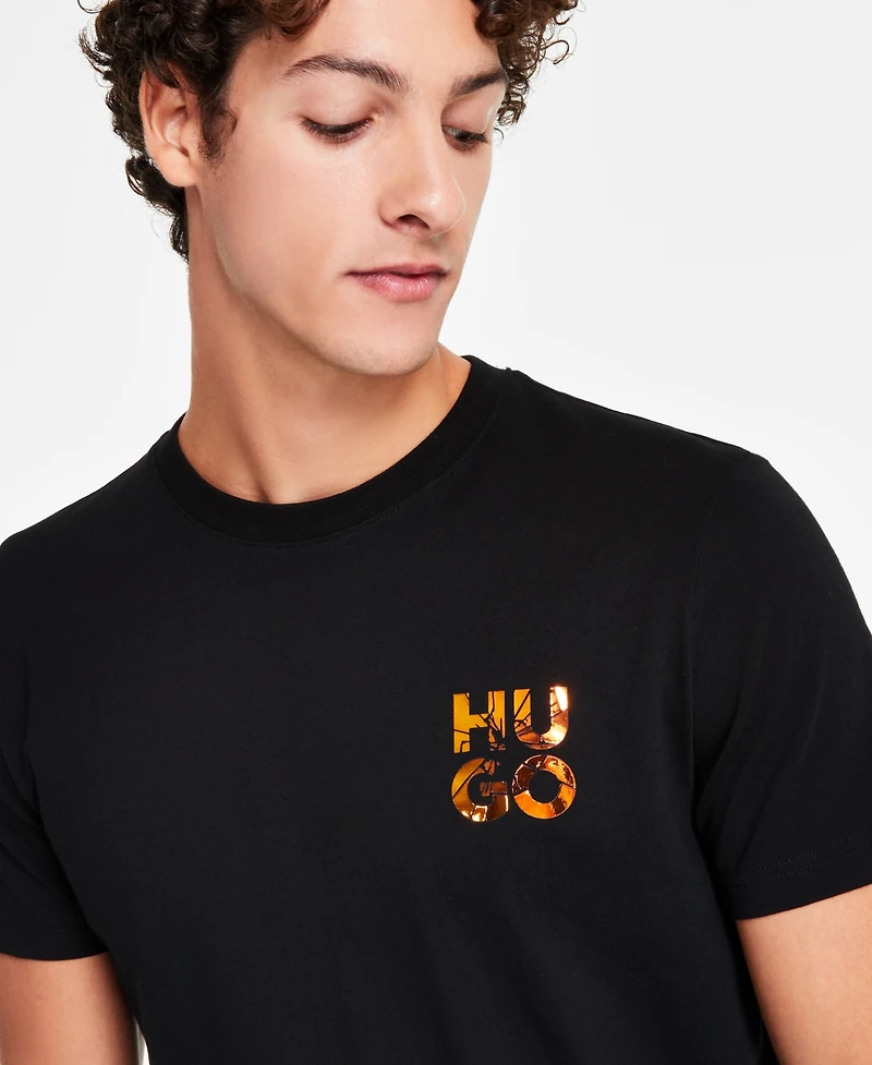 Hugo by Hugo Boss Men's Regular-Fit Logo Graphic T-Shirt