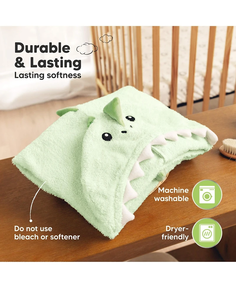 KeaBabies PlayPals Baby Towels with Hood for Girls, Boys, 100% Organic Soft Cotton Hooded Bath Newborn, Kids