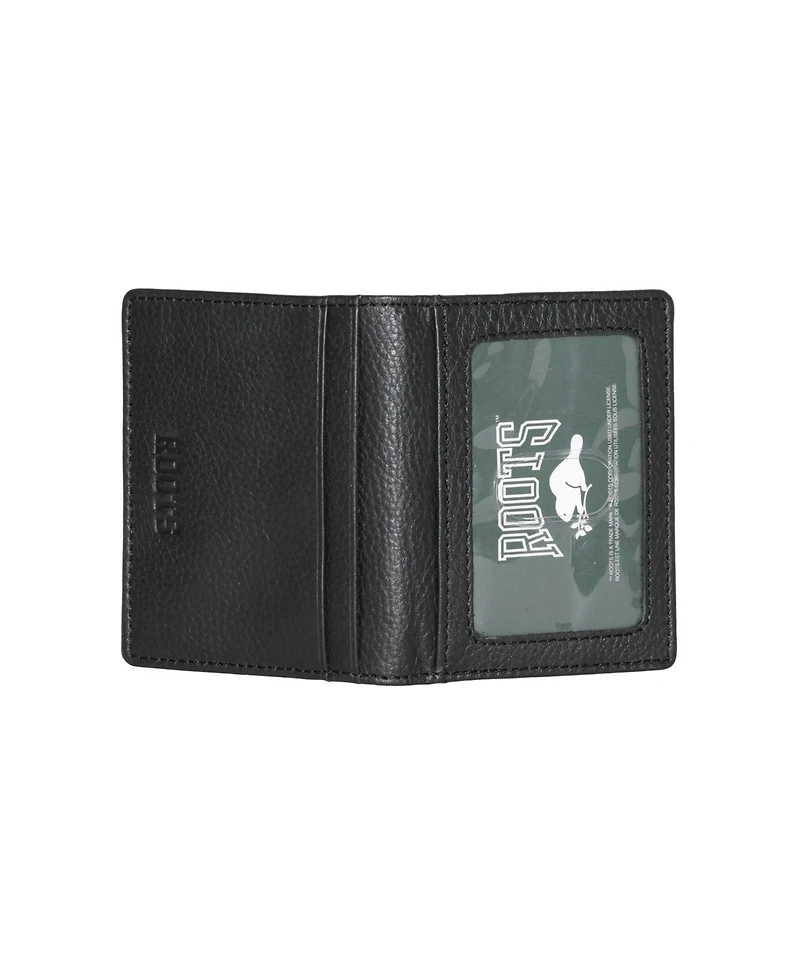 Roots Men's Men Leather Slimfold Wallet with Removable Id